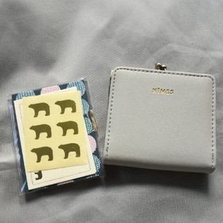 [現貨]✨日雜附錄✨NIMES×kippis 北歐風口金短夾 + 迷你信紙卡