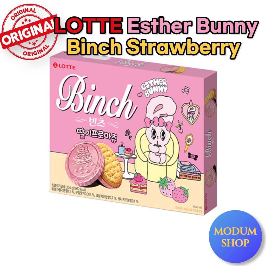 韓國 樂天 LOTTE Binch 草莓 102g * 3EA, 204g * 2EA / 2022 新款 Binch