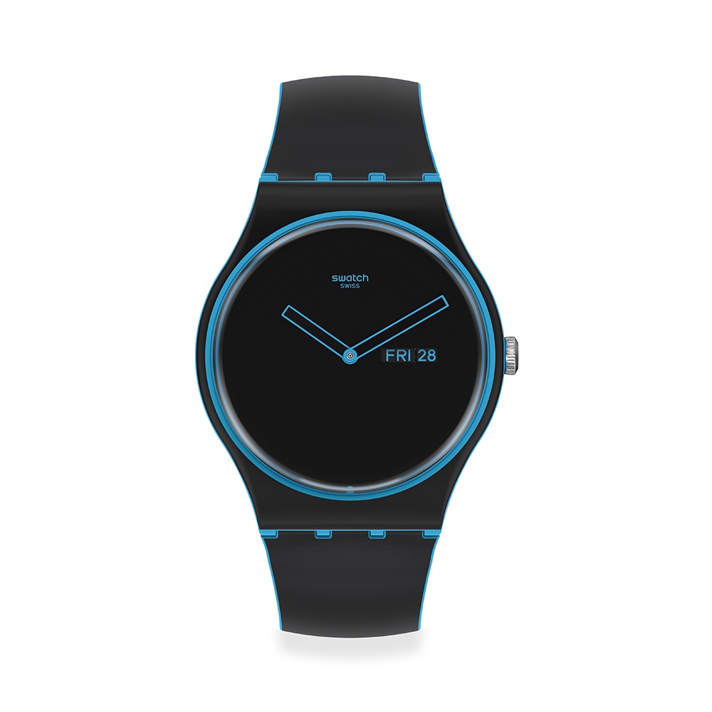 【SWATCH】New Gent 手錶MINIMAL LINE BLUE 藍色極線 41mm 瑞士錶 SO29S701
