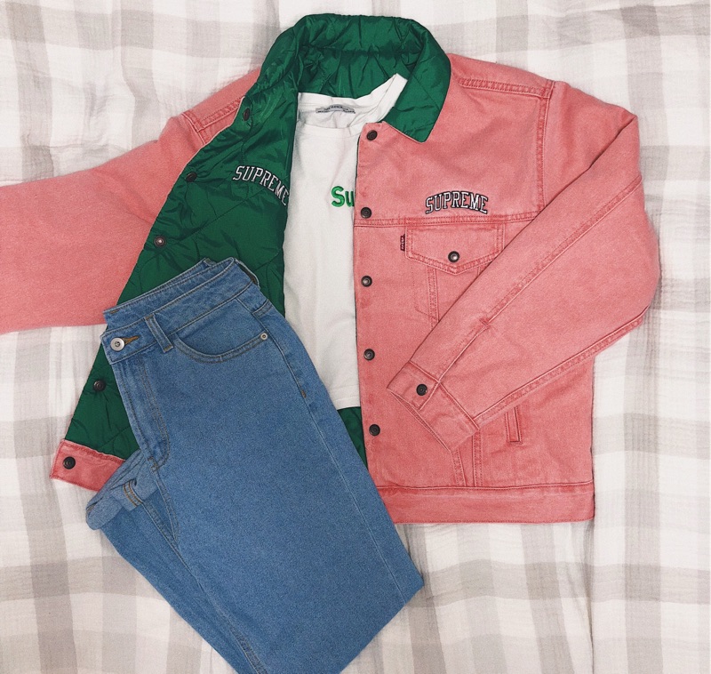 supreme x levi's denim jacket