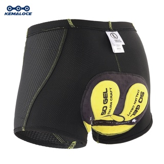 Kemaloce Gel Pads 5D 騎行褲騎行內衣,防震,自行車內衣 2022 黑色,自行車內衣