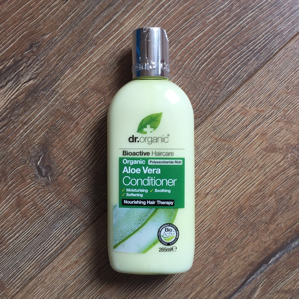 英國製Dr. Organic Aloe Vera Conditioner 有機蘆薈舒緩護髮乳新品| 蝦皮購物