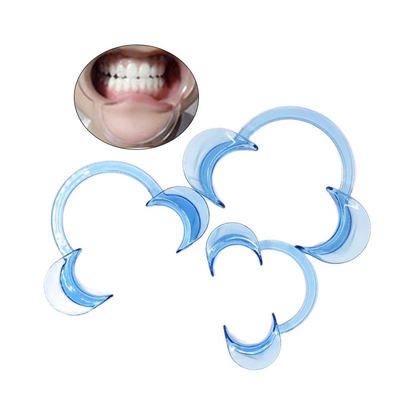 3只裝 牙科藍色開嘴器 C型口腔開口器大中小型號可選