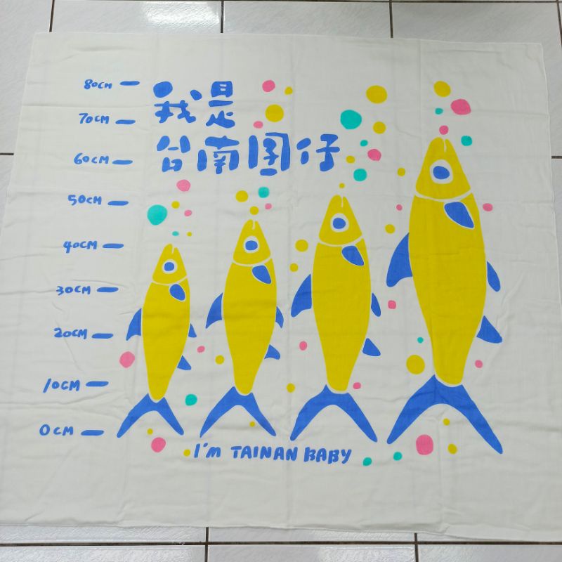 我是台南囝仔 嬰兒包巾 蓋毯（全新）