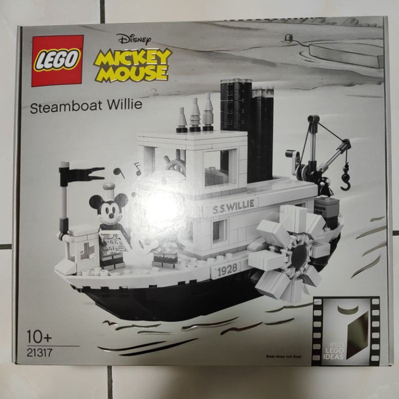 全新美盒未拆 現貨一盒 Lego 樂高 21317 Steamboat Willie 威利船