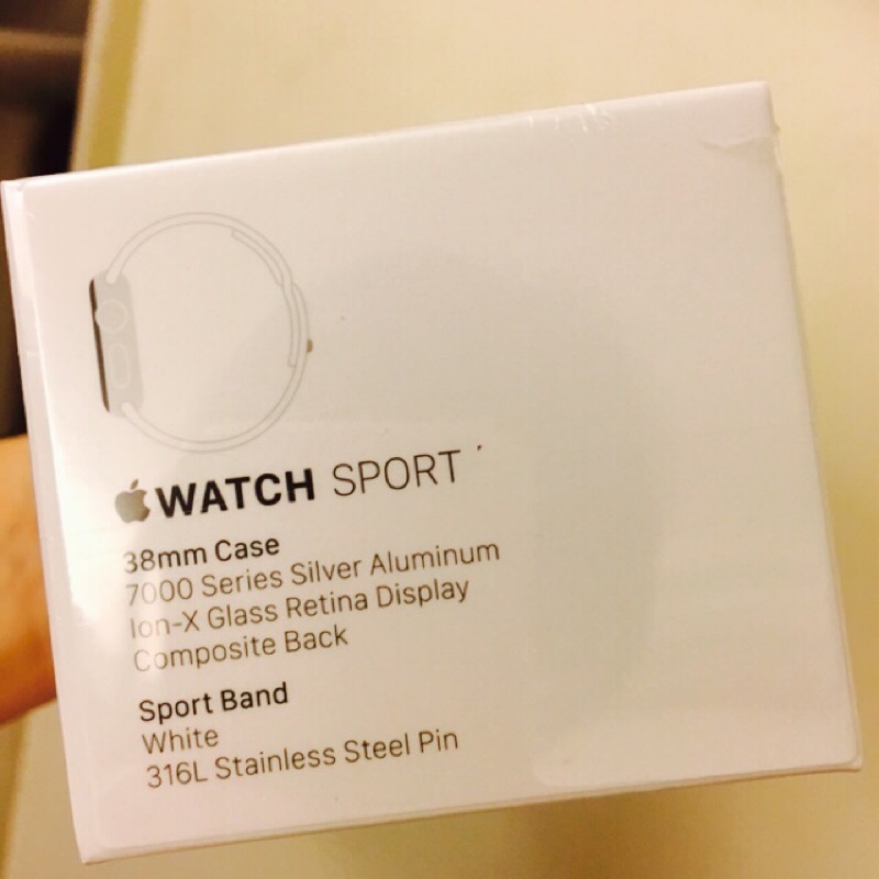 Apple Watch Sport 白色 女 限台北面交 全新未拆封