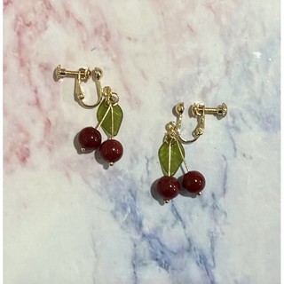 【原創】小櫻桃造型耳環🍒