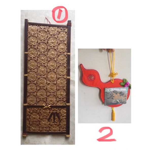 二手 竹編 壁飾 掛飾 葫蘆 居家裝飾 中國風 中國結 道具