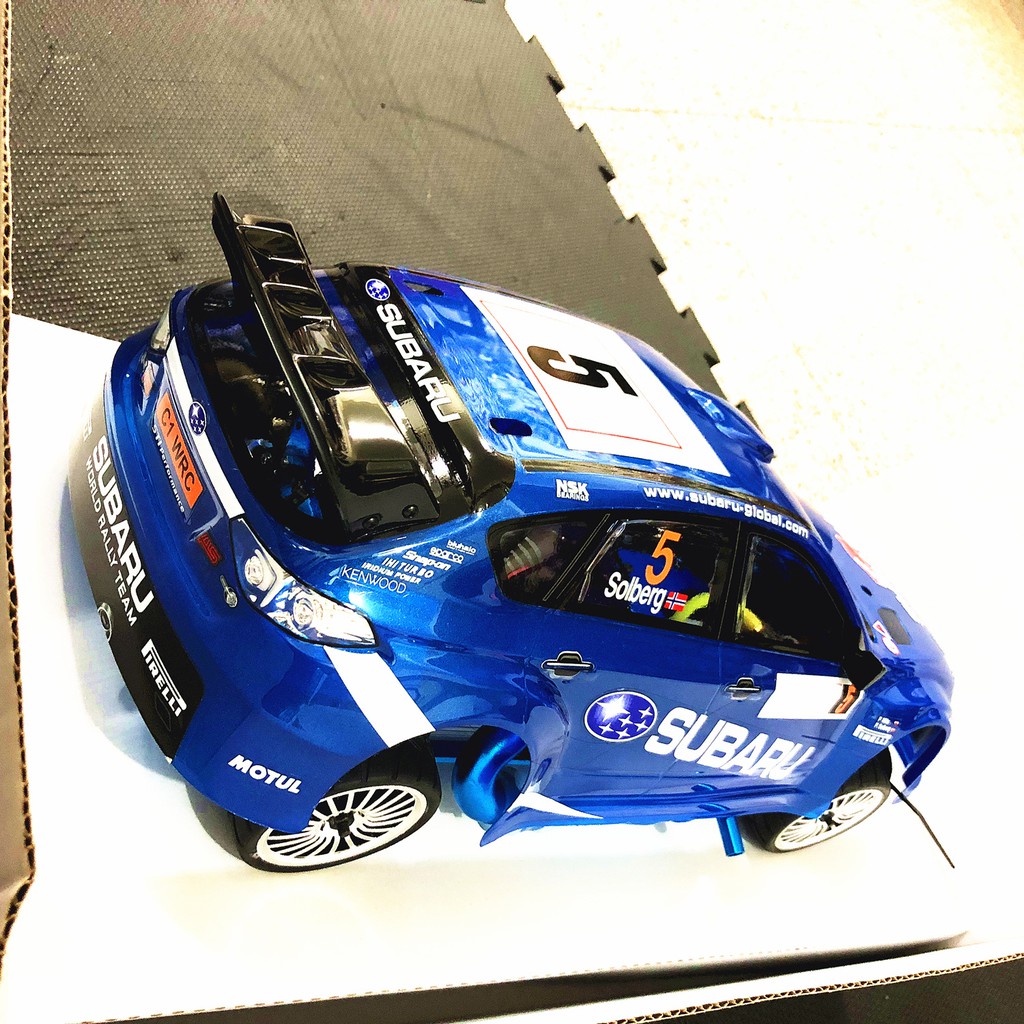 創億RC COLT 1/10 軸傳 兩段變速引擎房車附2.4G槍控 ( 速霸陸車殼圖裝完成/附燈罩)