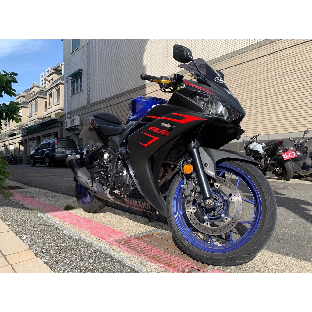 YAMAHA YZF-R3 二手檔車中古車配合全額.超額.學生貸款強力過件白牌黃牌紅牌仿賽街車大型重機滿18即可辦