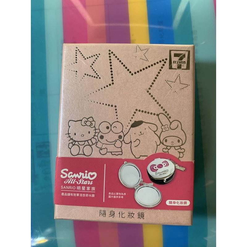 Hello Kitty Sanrio 蝴蝶結🎀施華洛世奇水鑽隨身化妝鏡