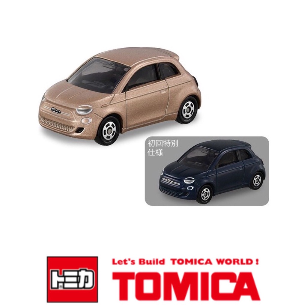 Tomica No. 16 多美 小汽車 TOYOTA FIAT 500e 2022年 新車貼