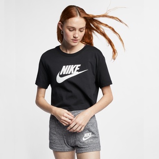 【吉喆】現貨 Nike NSW 女款 經典 LOGO 印花 寬鬆 短版 短T 棉短T 短袖T恤 BV6176-010