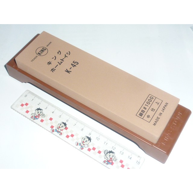 久久五金 日本製磨刀石king K 45 附座 1000 砥石中石編號a13 蝦皮購物