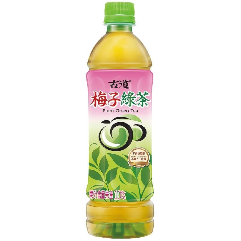 古道梅子綠茶微甜Pet - 600ml毫升x4Bottle瓶