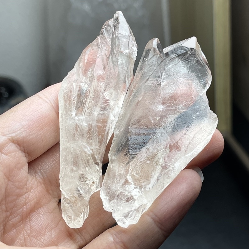 K057 天然白水晶柱子純天然螺旋白水晶柱原石能量石原礦消磁淨化 蝦皮購物