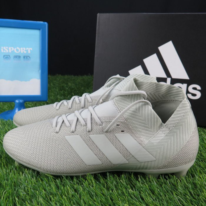 Adidas Nemeziz 18 3 Fg Boots 灰半高筒膠釘鞋足球鞋男鞋db2110 蝦皮購物