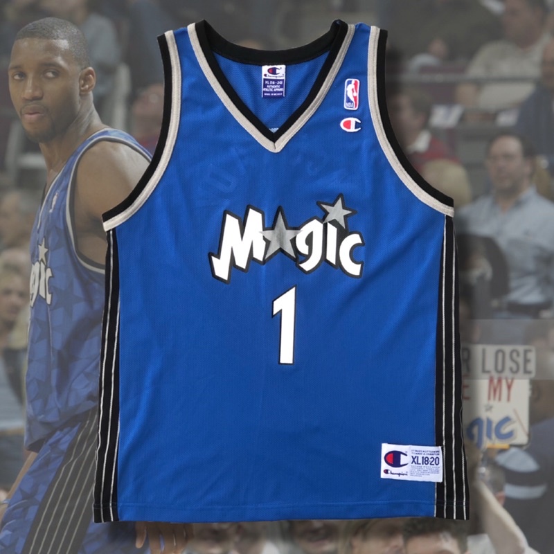 Tracy Mcgrady Magic 🌠 魔術隊 Champion NBA球衣 青年版 藍流星 T-Mac 古著