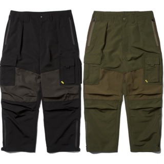 4dimension® (PX-8G) Multi-Fabric Cargo Pants green/black