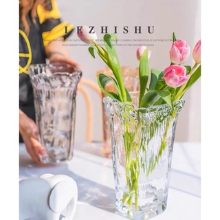 【巨路生活】花瓶 創意歐式花瓶 擺件 玻璃透明 餐桌飾品 家居客廳插花玻璃花瓶