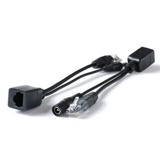 一組2條 POE網路供電傳輸合併線 NVR懶人線 POE供電分離器適用監控IP-Cam IP電話 無線AP基地台