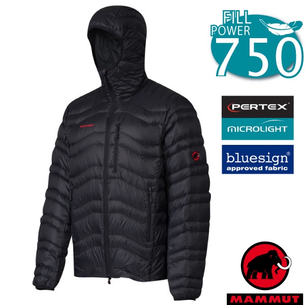 【MAMMUT 長毛象】男款頂級防風保暖鵝絨外套 Broad Peak Jacket/防潑水羽絨衣/ 黑_18460