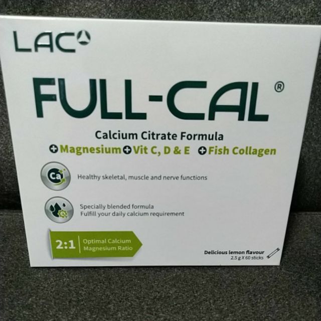 LAC 頂級檸檬酸鈣配方 優鎂鈣 60 包