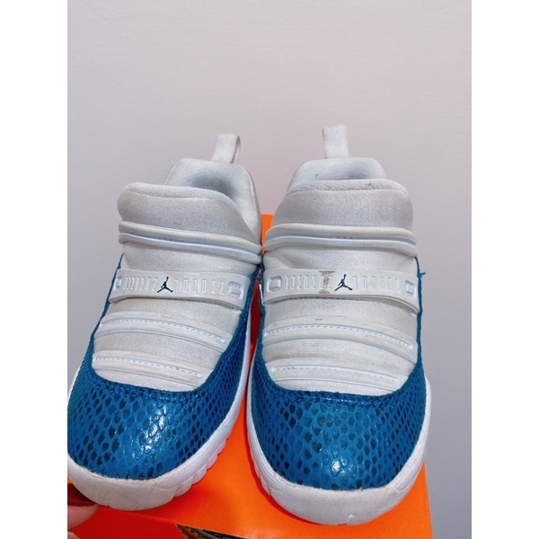 二手Air Jordan 11 Low Blue Snakeskin TD 藍蛇紋 小童