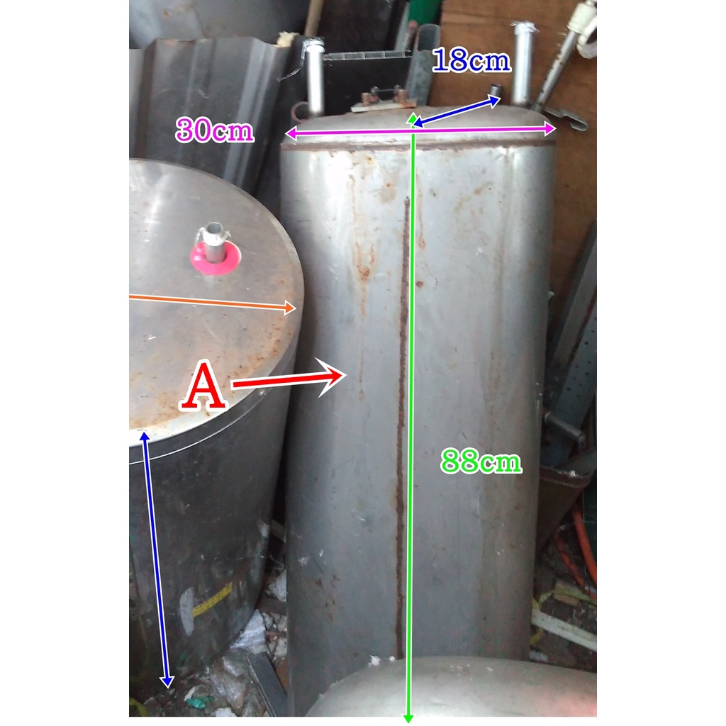 二手儲水桶 電熱水器儲熱桶 儲水筒 白鐵桶 不銹鋼筒