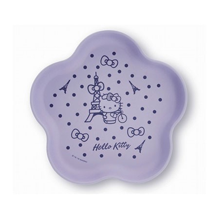 LE CREUSET 竹纖維 餐盤 kitty 盤子 酷彩法廚 HELLO KITTY 三麗鷗 LC 紫色款