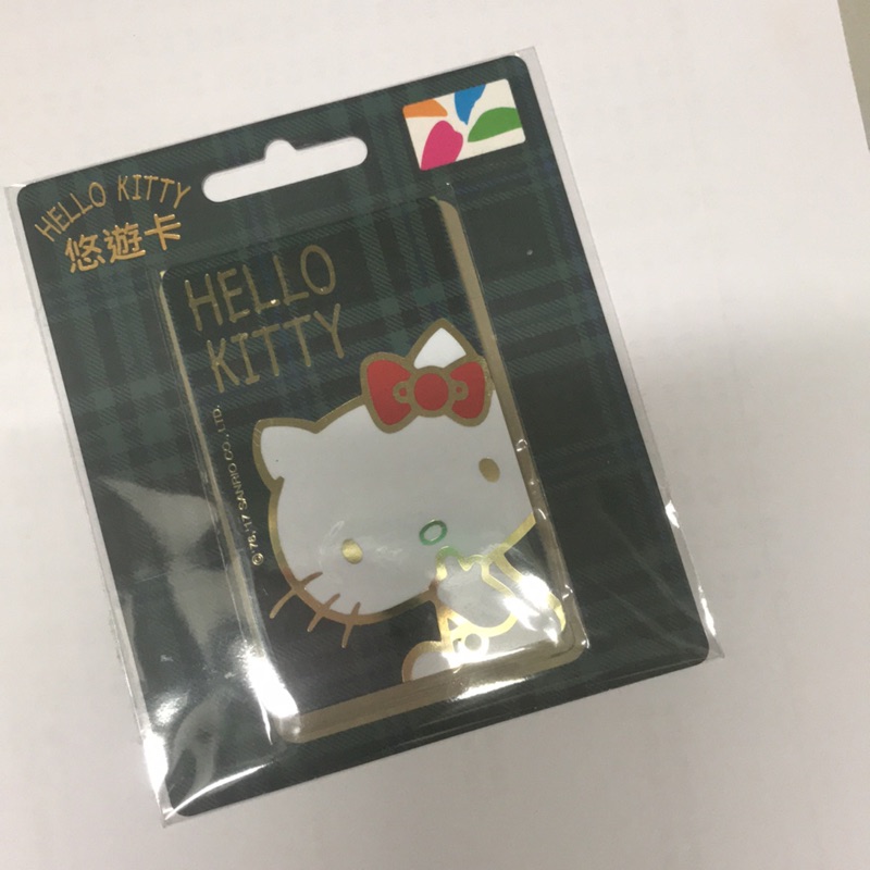 Hello kitty 格紋悠遊卡