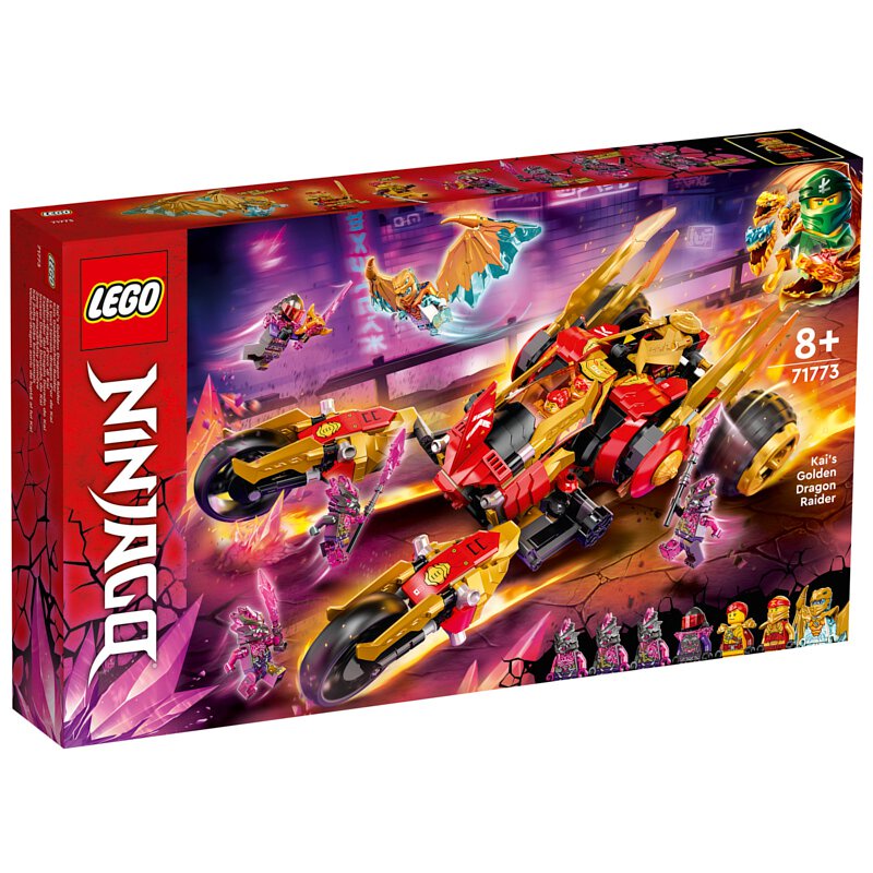 [大王機器人] 樂高 LEGO 71773 赤地的黃金龍戰車 旋風忍者® 系列 零件數：624
