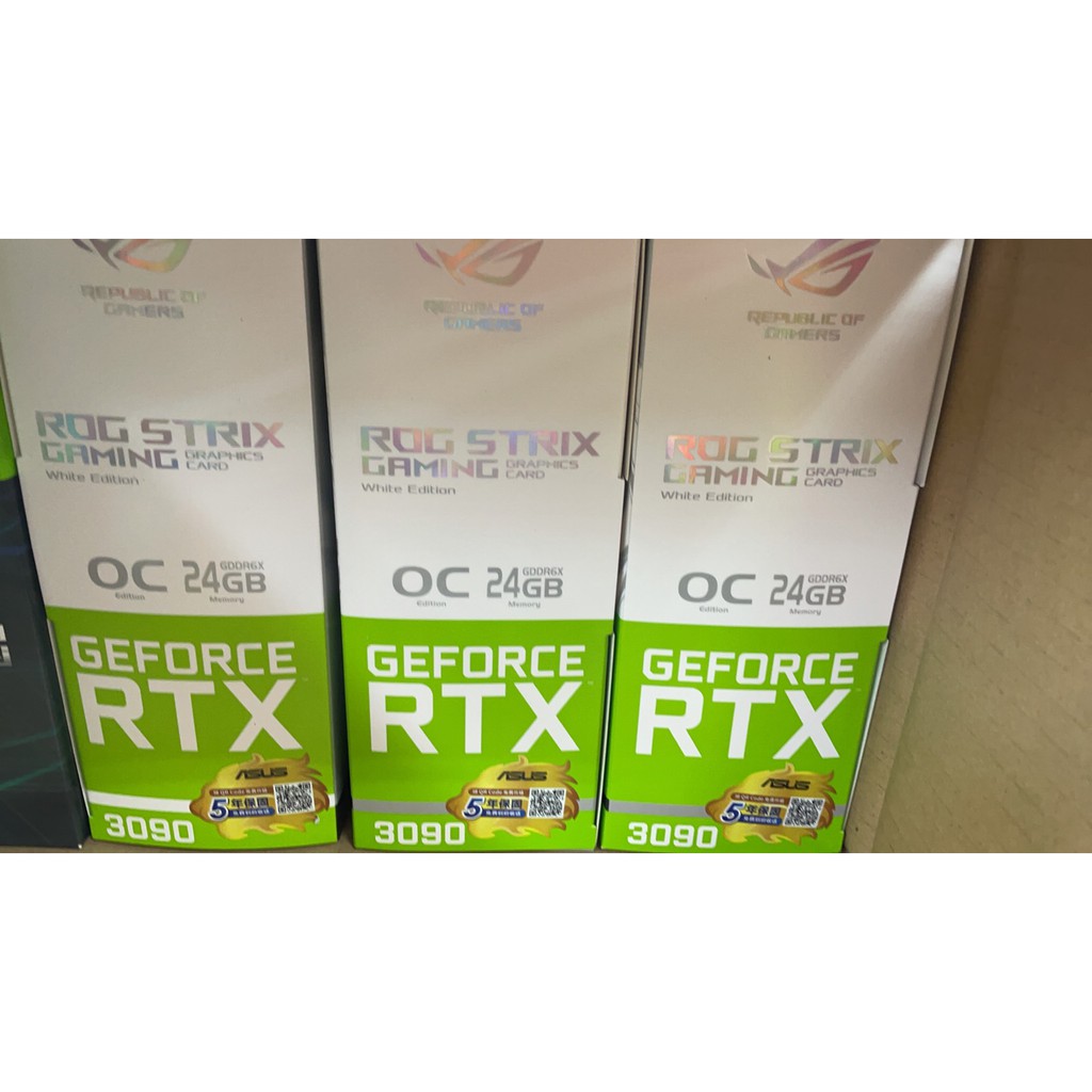 全新現貨三張可刷卡 華碩 白龍 ROG RTX3090 O24G White 白色