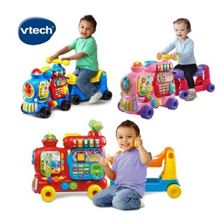 ３色可選- 免運【英國 Vtech】4合1智慧積木學習車 (12-36個月適用)