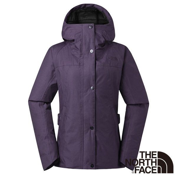 The North Face 女 DryVent 2L防水保暖羽絨外套 紫色 NF0A369J374【GO WILD】