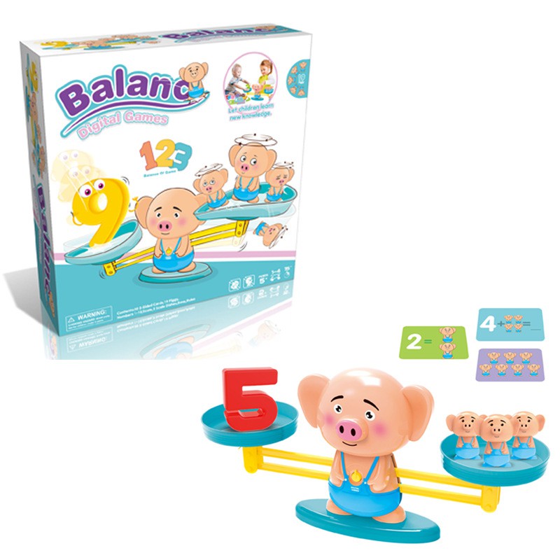 佳佳玩具 ----- 小豬數字啟蒙遊戲 小豬天秤 平衡玩具 數字加減法玩具 益智積木 益智玩具【CF142230】