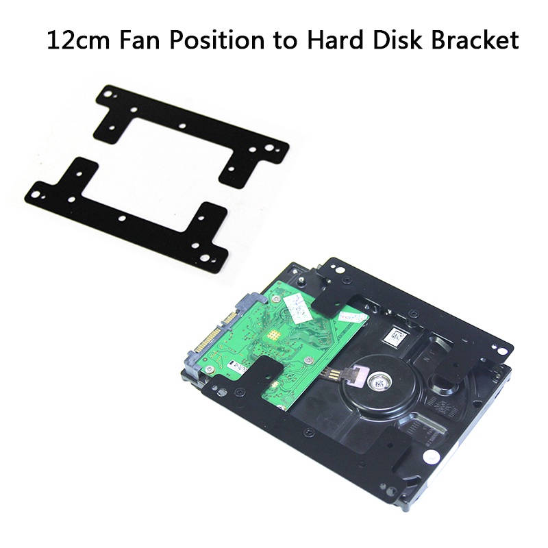 12cm風扇位置轉硬盤支架ssd固態硬盤硬盤,用於台式機機箱硬盤位置擴展