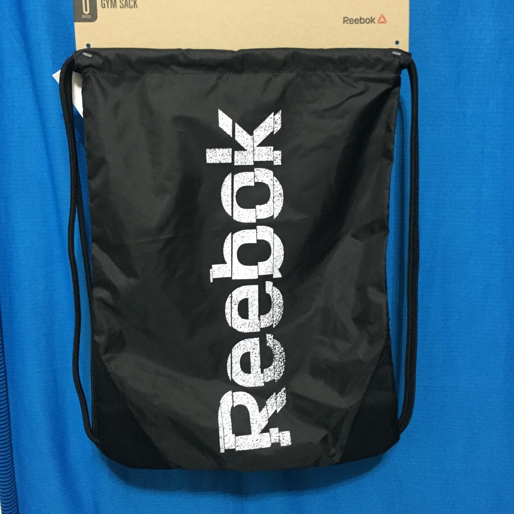 [East/東] Reebok Drawstring Backpack  Bag 黑 束口 束口袋 AJ6154