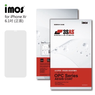imos 【官方旗艦館】3SAS iPhone XR 6.1吋 疏油疏水螢幕保護貼(塑膠製品)附鏡頭貼