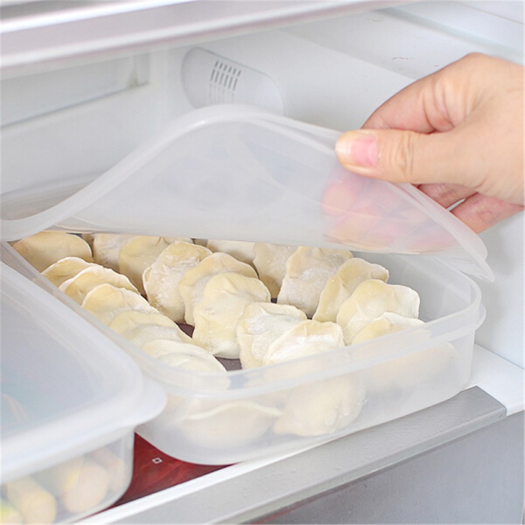 ★日本小驚奇代購★【現貨】日本製 SANADA 塑膠 冷凍 水餃 食物 保鮮盒 1.5L 保鮮盒 ~日本直送 ～✈✈