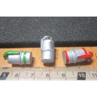 G2工兵裝備 CS金屬製1/6銀色M7A手榴彈一顆 mini模型玩具
