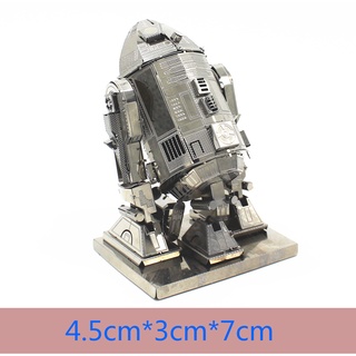 P010_3D立體拼圖 金屬拼圖 創意 DIY 金屬拼裝模型R2D2機器人_