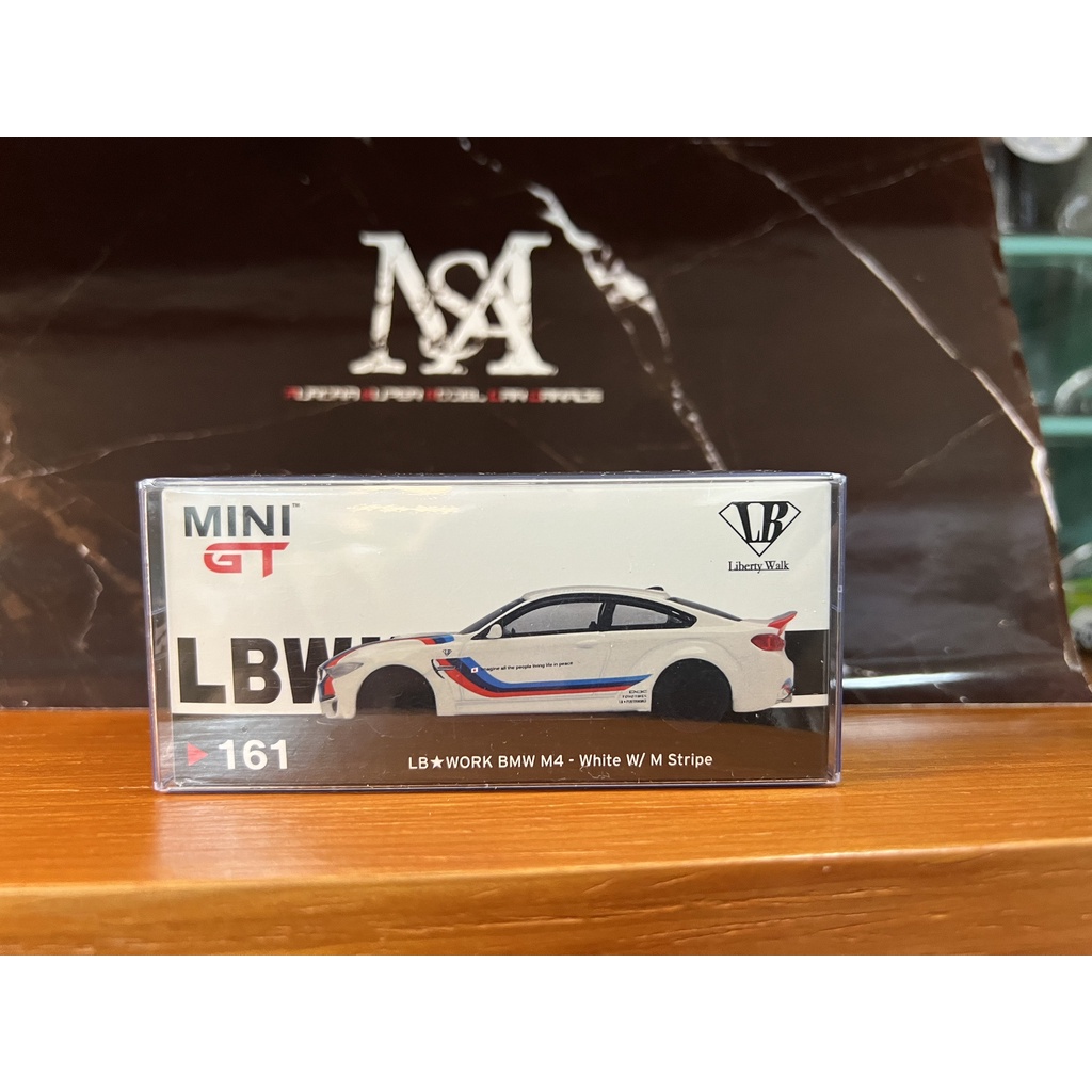 MINI GT 1/64 #161 LBWK BMW F82 M4 經典白 LHD