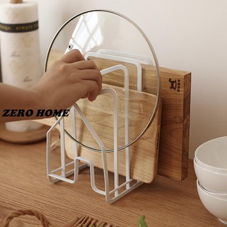 ZERO HOME廚房鍋蓋架壁掛式菜板案板砧板置物架免打孔雙層放鍋蓋收納架神器#超取請聊聊我#預購