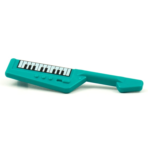 【金磚屋】66944pb02 LEGO 樂高  配件 鍵盤吉他 Keytar Dark Turquoise