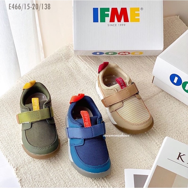 7+1童鞋 (E466) 中童 IFME 輕量機能滑板鞋(咖啡/藍/綠)*15-20cm