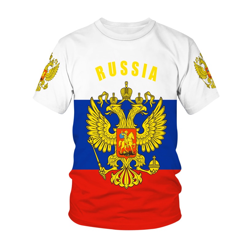 西班牙俄羅斯國旗 T 卹 CCCP 標誌 3D 打印男士女士時尚超大 T 卹兒童男孩嘻哈 T 恤上衣 Ussr 旗幟