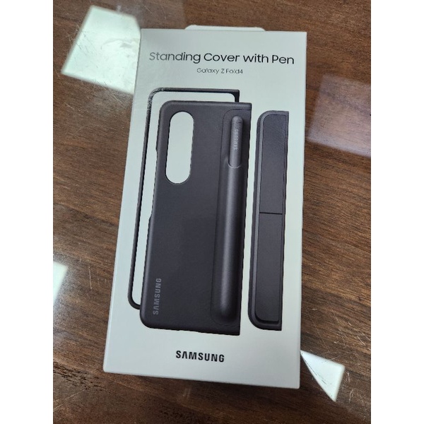 Samsung Galaxy Fold 4 原廠保護殼(立架+S pen)二用 黑色