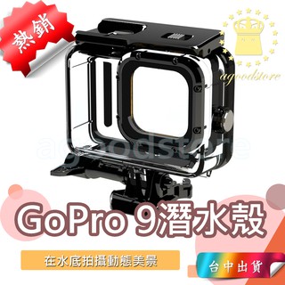 *B台中店* gopro 9 防水殼 Hero9 潛水殼 保護殼 免拆鏡頭 gopro9 潛水配件 防水50米