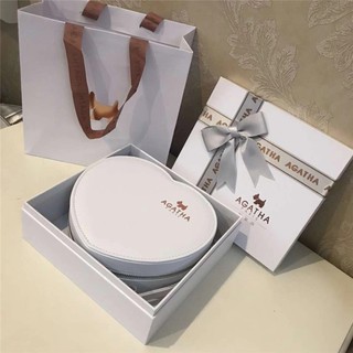 新年生日禮物臺灣有現貨愛心首飾盒高檔禮盒包裝小巧便攜精緻ins風收納盒耳飾品項鍊盒